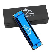 Blues Harmonica Mouth Organ 10 Hole C Key with Case, Diatonic Harmonica for P...