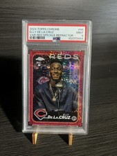 2024 Topps Chrome Elly De La Cruz Variation RED REFRACTOR /5 PSA 9 MINT SPECKLE 