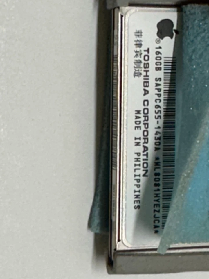Toshiba 1.8" 160GB MK1626GCB ZIF Hard Drive for Apple iPod Classic 6th A1238 - Image 3 of 4