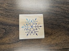 Snowflake Rubber Stamp Wood Mount Christmas Winter Snow Holiday Stampendous