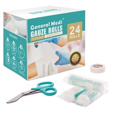 General Medi Conforming Bandage, 4  x 5 Yards Stretched, 24-Pack Gauze Ban