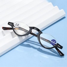 Lightweight Retro Classic Oval Half Rim Men Women Readers Reading Glasses 0 4.0