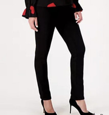 Belle By Kim Gravel black straight leg Pull On pants size 12