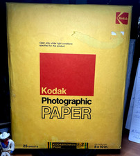 Kodak Photographic Paper 25 Sheets 8" X 10" Kodabromide F-2 Exp. 3/75  Sealed