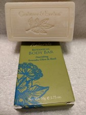 Crabtree Evelyn Naturals Botanical Body Bar Avocado, Olive Basil 1.75oz NEW