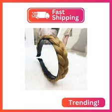 Denlydom Headband 3 Strands Synthetic Hair Plaited Headband Braid Braided With T
