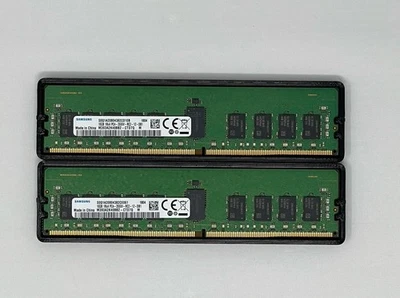 2x Samsung 16 GB DDR4 ECC M393A4K40BB2-CTD7Q 2666MHz PC4-21300 RAM Module - Image 1 of 2
