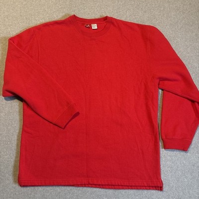 Vintage 90s Marlboro Sweatshirt Mens XXL Red Blank Cigarette Grunge Casual Rodeo