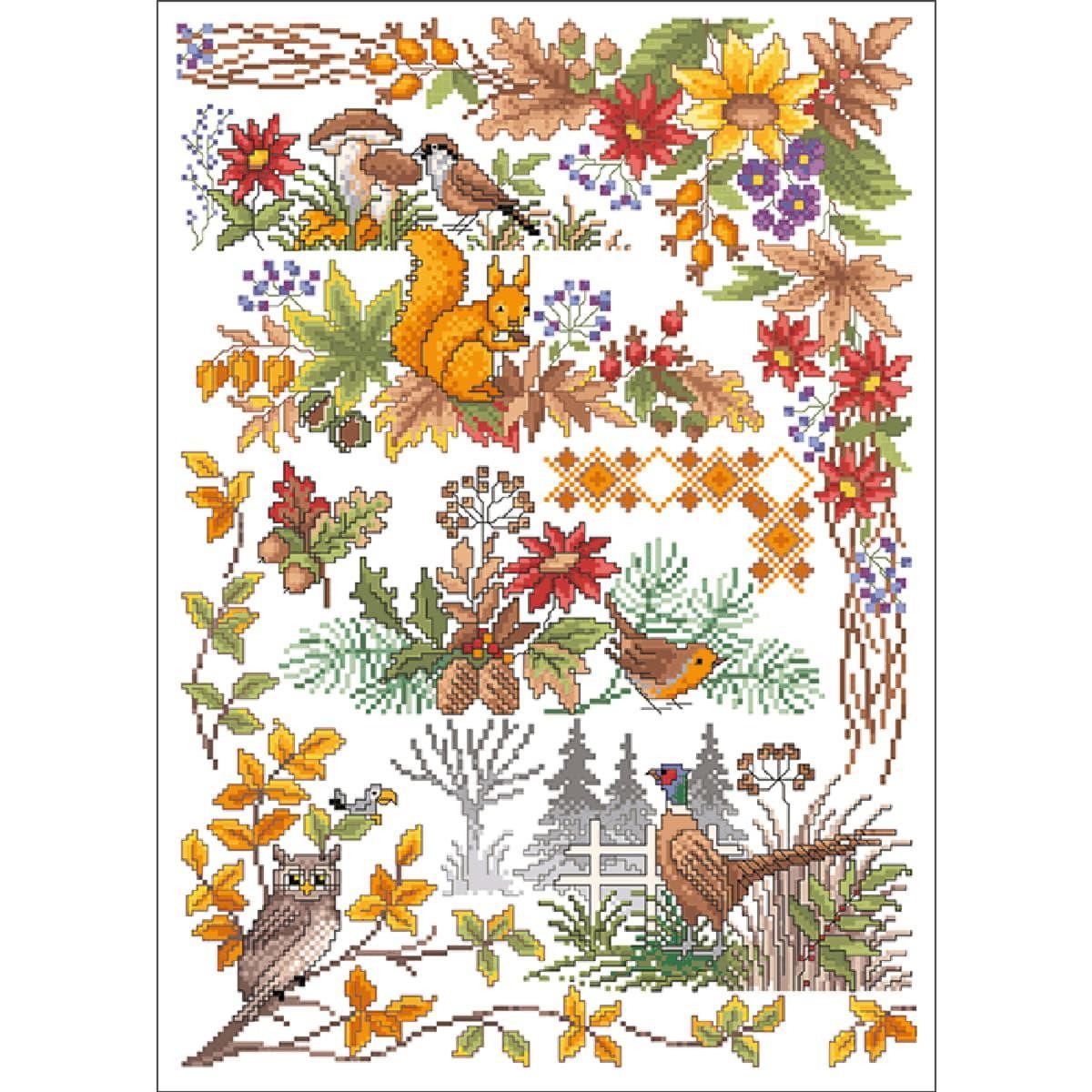 Lindner´s Kreuzstiche Cross Stitch counted Chart ""Beginning of autumn"", 134