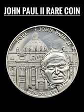 2005 Republic of Liberia $10 Pope John Paul II Commemorative Coin - In Memoriam