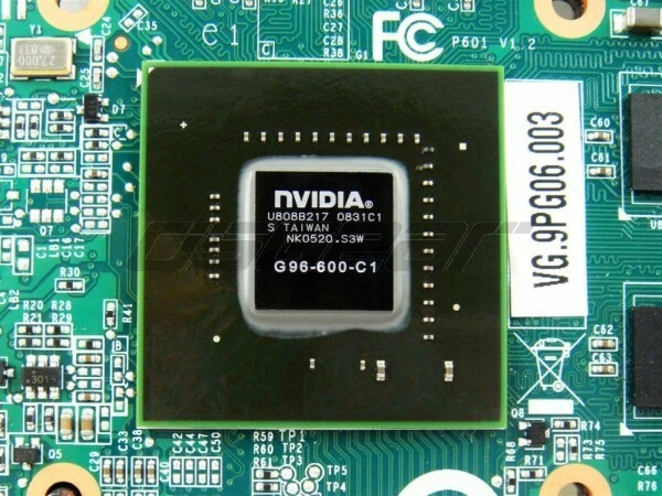 nVidia Geforce 9600M GS G96-600-C1 VG.9PG06.003 MXM I II DDR2 512MB Video Card - Image 3 of 3