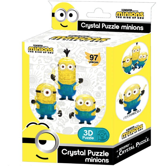 Rompecabezas Cristal 3D Minions Kevin, Stuart, Bob, Banana 97 Piezas BEVERLY Nuevo 50230 Foto 2 de 4