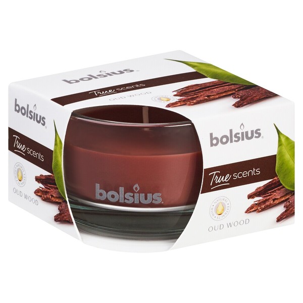 Bolsius True Scents Duftglas Flach 50X80 Mm Oud Wood (6 StüCk)-image