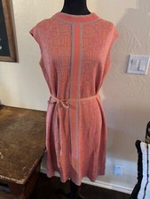 Vintage 1960s- Tannel Knits Women Sleeveless Dress