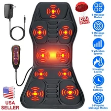 Car Heated Full Body Massage Car Mat Back Support Massager Pinpoint Massage Safe