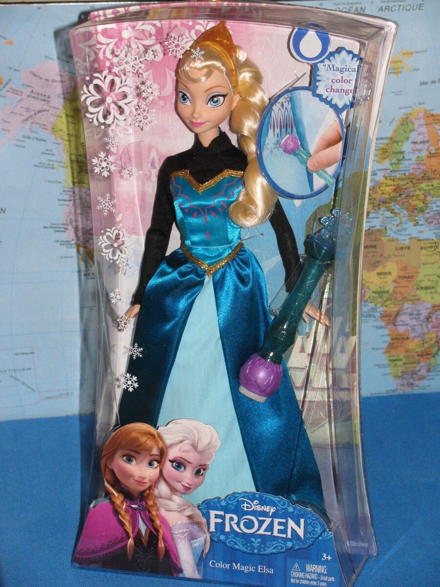 Boneca Disney Frozen Princess Color Magic Elsa Y9964 Mattel ***NOVA EM  FOLHA E RARA***