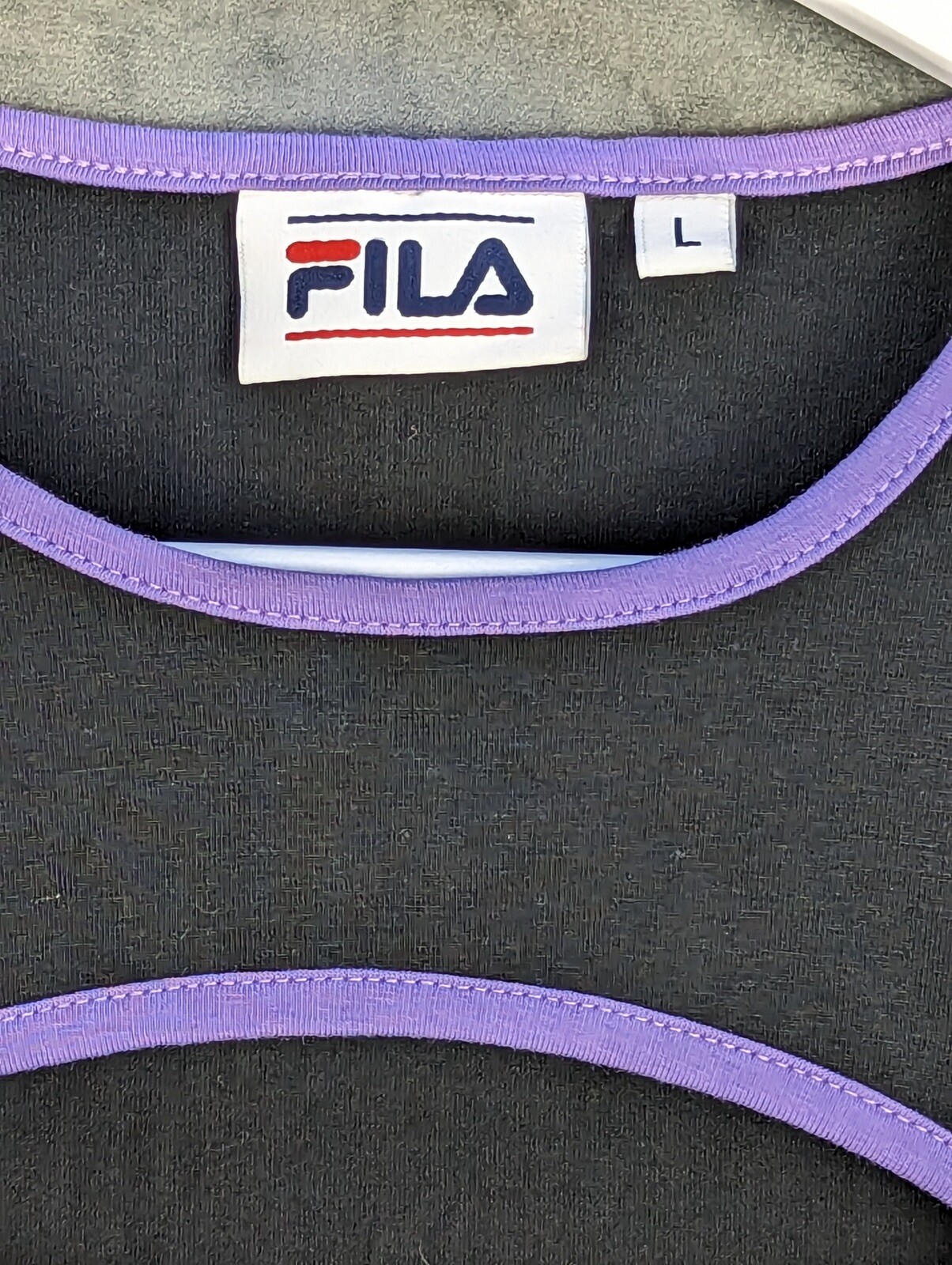 Fila Dress Size 12 Large Black Bodycon Fitted Long sleeve Cut Out Women’s image 3