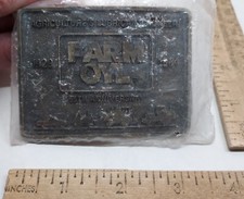1984 - FARM OYL - 65th Anniversary - d - belt BUCKLE - listing 6992