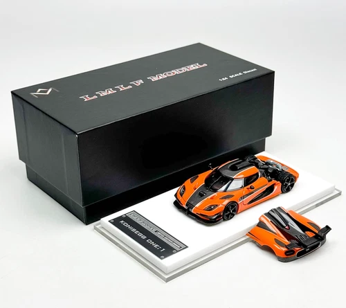 Modellino sportivo LMLF 1:64 Orange One 1 Super Racing auto in metallo pressofuso - Foto 12 di 12