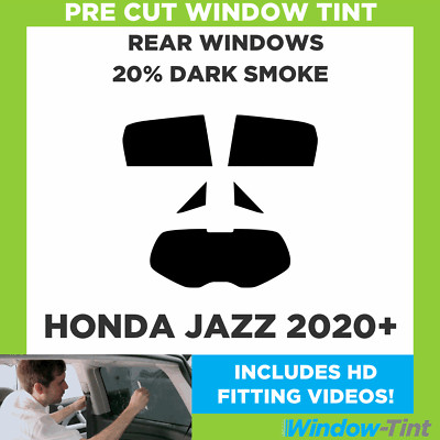 For Honda Jazz 2020+ Pre Cut Window Tint Rear 20% Dark Smoke Film