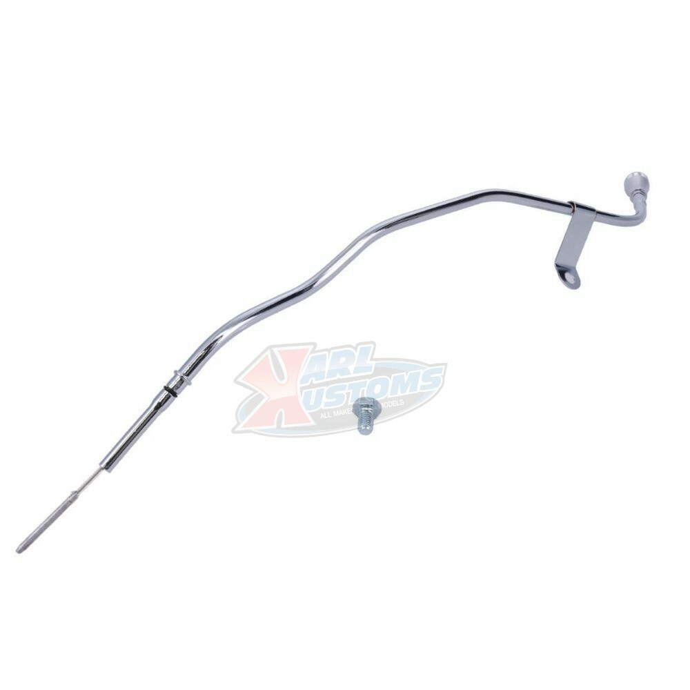 LS Dipstick and Tube Kit Billet Aluminum Handle Chrome for LS Retro Fit