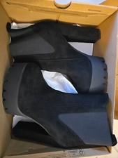 Onlymaker Women's Comfy Elastic Ankle Booties Platform Chunky High Heel Pull on
