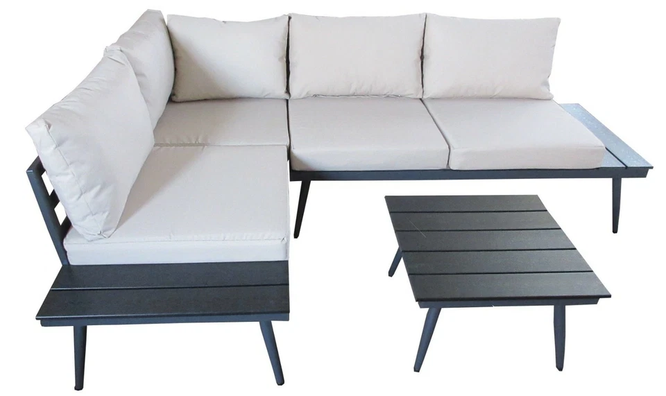 Gartenmöbel Set Lounge Alu Loungemöbel Sitzgruppen Aluminium Garten Outdoor - Bild 4 von 4