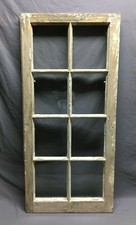 Antique Single Shabby White 8 Lite Casement Window VTG 21x45 Chic Old 968-25B