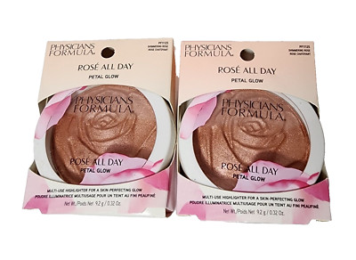 2Pk Physicians Formula #1125 Rose All Day Petal Glow Highlighter Shimmering Rose