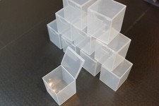 Small Plastic Storage Cases Lot of 10, 2 x 2 x 2-1/2 Hobbies Collectables