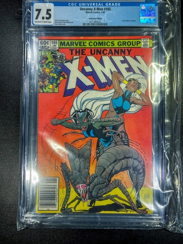 ❌UNCANNY X-MEN #165❌CGC 7.5 VF❌Claremont-Newsstand-Brood-Bronze Age❌FREE SHIP❌