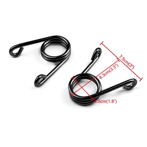 2X Springs Solo Seat Bracket Mounting V-Shape Spring Black For Chopper Bobber T9 - Picture 2 of 3