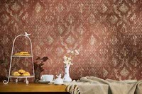 Vliestapete Ornamente Shabby Barock Motiv Rot Gold Metallic 78672-3 (3,47€/1Qm)