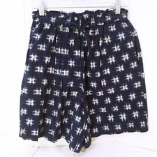 Vintage 90s Carole Little Sport Ikat Shorts Ladies-6 Pockets Drawstring Navy