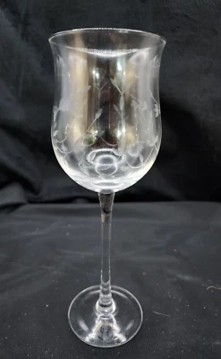Lenox Heather Clear Tulip Wine Glass NWT