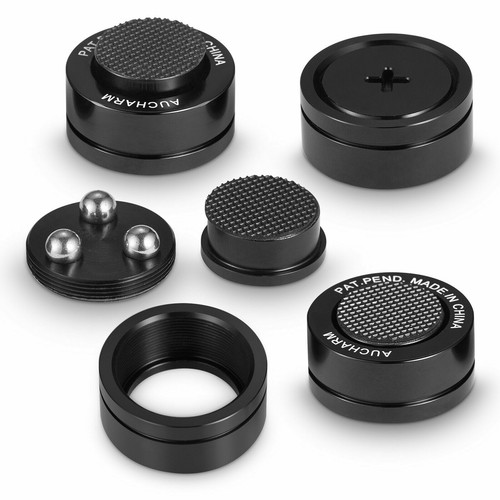 4 STCK. verstellbare Isolierung Ständer Füße Spikes + Basispad für HiFi Lautsprecher Player Amp - Bild 2 von 15