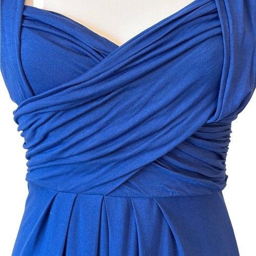 Abito BCBGMaxazria blu elasticizzato XS H31 - Foto 3 di 8