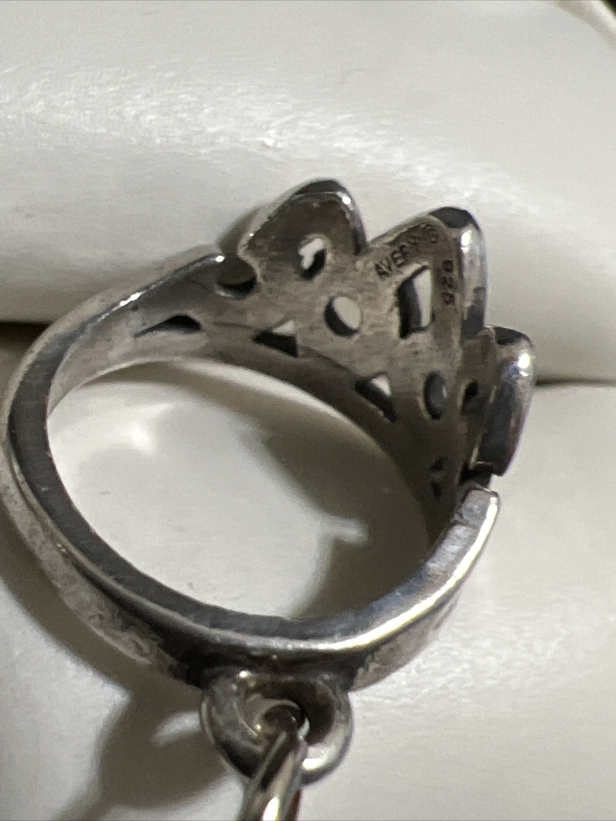 James Avery Sterling Silver Tiara Crown Charm Gem