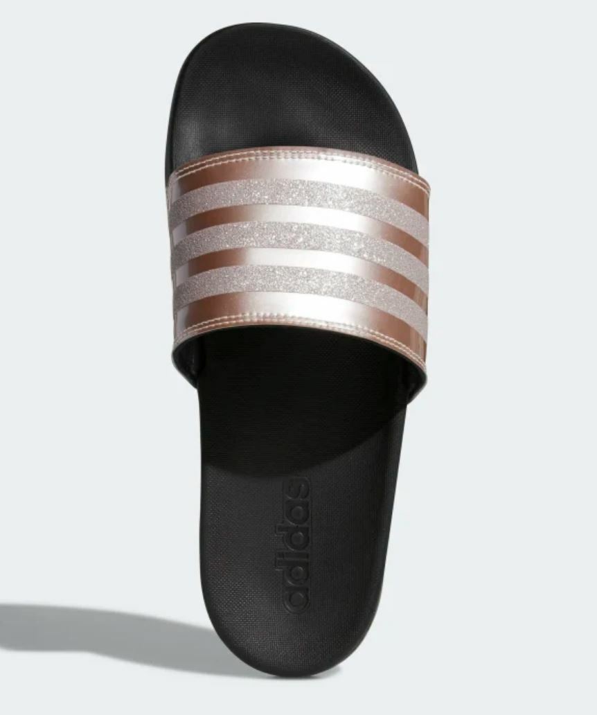 adidas sandals rose gold