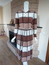 Louis Feraud Paris Vintage W.Germany Silk Dress 80s Squared size 42 S-M
