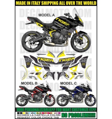 AUFKLEBER TIGER 660 SPORT TRIBUTE BLACK PRO KOMPATIBLES KIT
