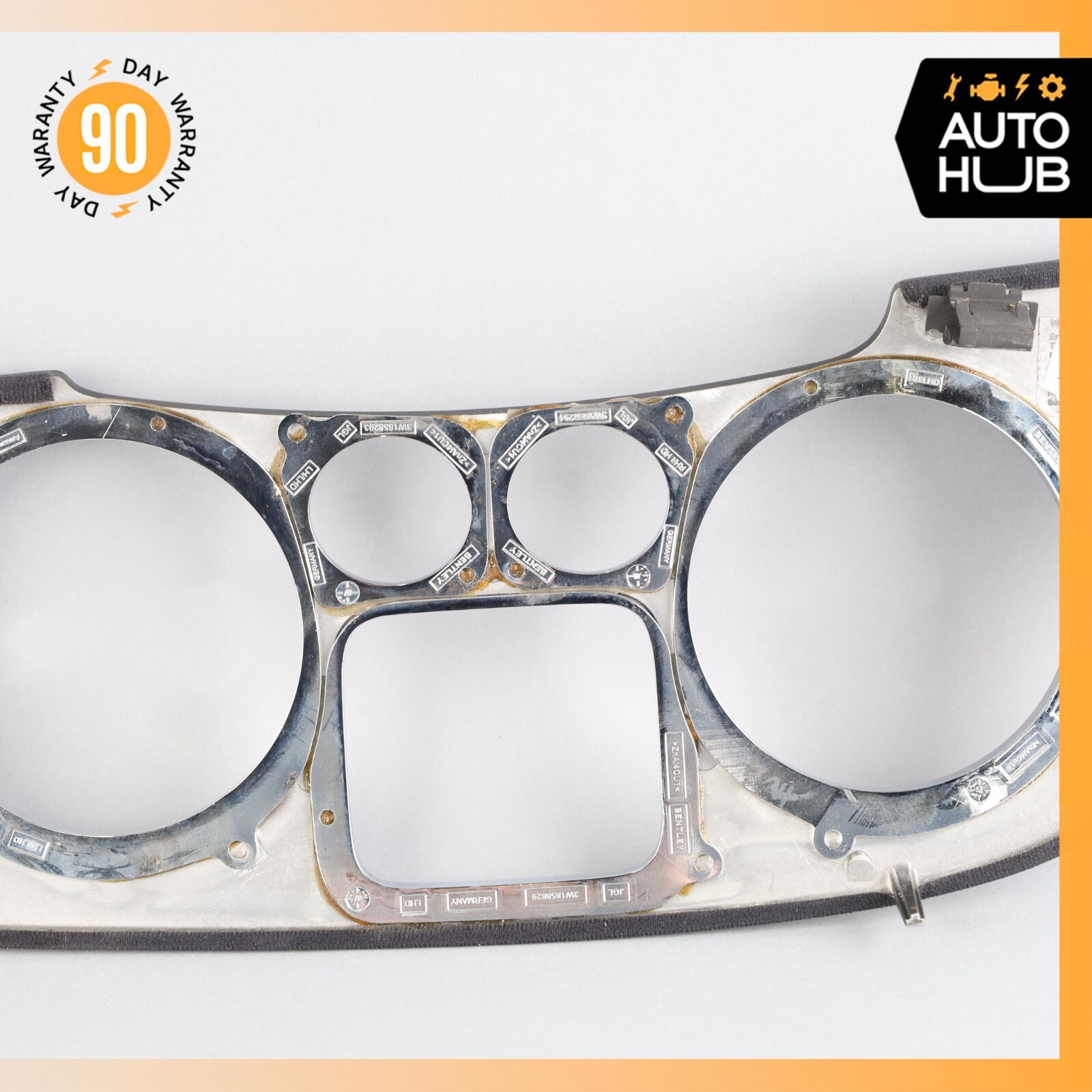 03-13 Bentley Continental GTC GT Dash Panel Speedometer Bezel Wood Trim OEM 63k