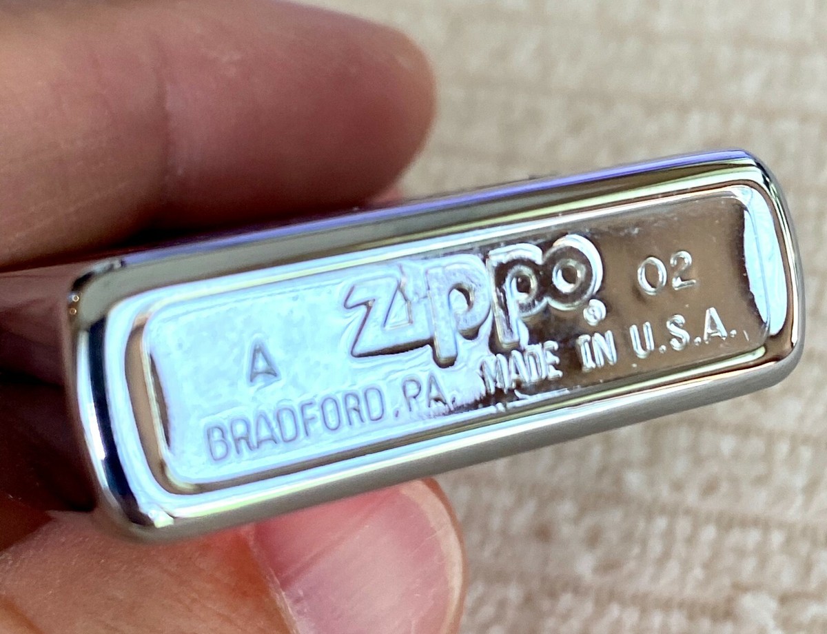 北 欧　商品ID重要 記載希望さまレア　ZIPPO MADE IN USA Zippo Angel Aura Design Brushed Chrome Windproof Lighter