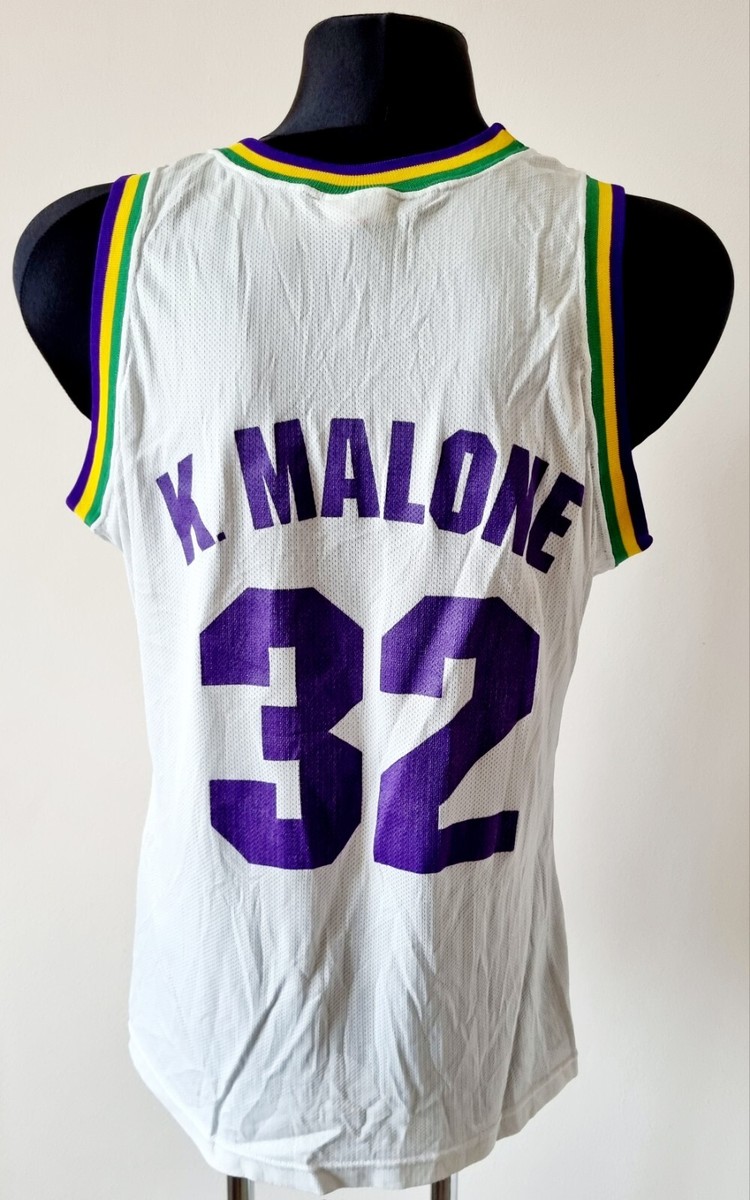 SKOOTS NBA Jazz Malone 32 リストバンド 1998-02 Utah Jazz Malone #32 Champion Jersey (Alternate) Y
