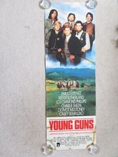 YOUNG GUNS DOOR PANEL POSTER ROLLED EMILIO ESTEVEZ KIEFER SUTHERLAND 1988