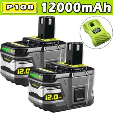 NEW FOR RYOBI P108 P107 One 18V 12Ah Lithium-Ion HIGH PERFORMANCE Battery