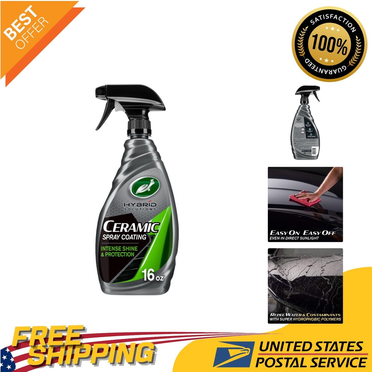 Incredible 16 Oz Hybrid Ceramic Spray Coating: Water Repellent