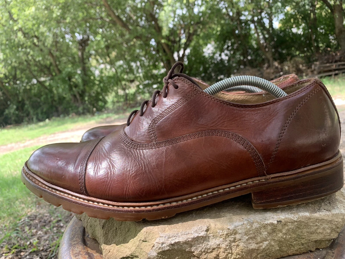 FRYE Mens 13 D Brown Cap Toe Oxford Lace Up Shoes 4015 eBay