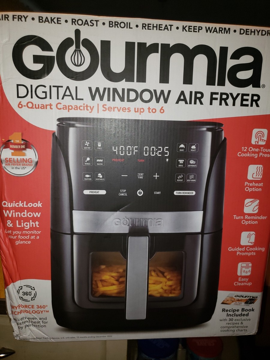 Gourmia 6 Quart Digital Window Air Fryer Brand New Never Opened
