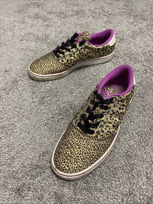 Adidas Adi MC Low G67111 Green Casual Fashion Leopard Design Sneakers Women 8.5